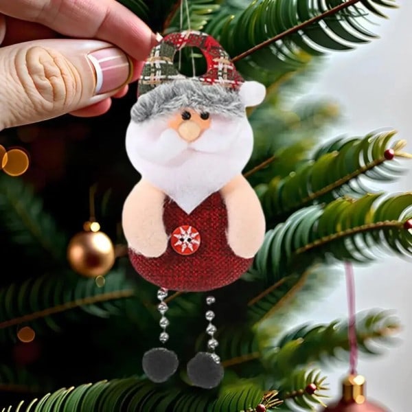 Hängande jul dekoration björn docka hängande dekoration 3d jul träd prydnader