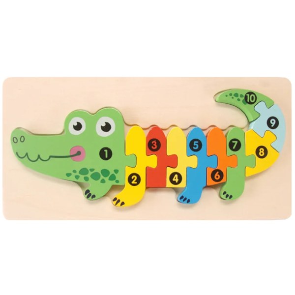 Montessori Trä Småbarn pussel