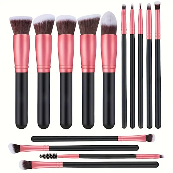 14 stykker Makeup Børster Set  Soft Fluffy Foundation Blush