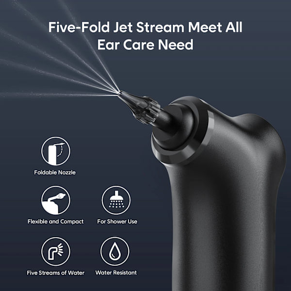 Elektrisk Ear Cleaner Kit 4 Tryk Modes Øre Voks Fjernelse