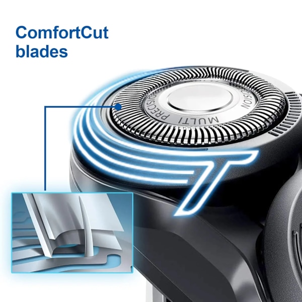 6 stykker Udskiftning Hoved blad til Philips Norelco Shaver Series 5000 (S5xxx), AquaTouch (AT8xx, AT7xx), PowerTouch (PT8xx, PT7xx%2 .