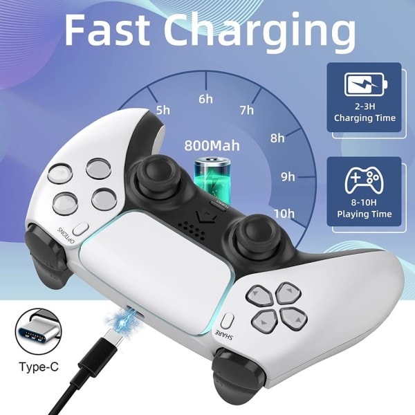 Trådlös Joystick Bluetooth Ps4 Controller Gamepad 6-Axis Game Mando Joypad