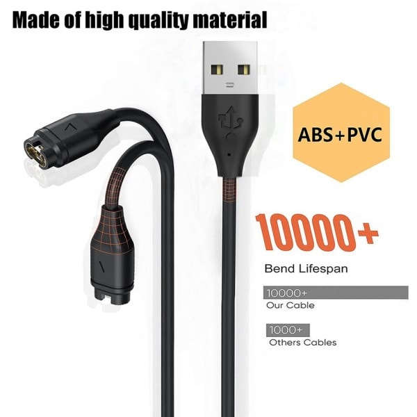 1M/3.3FT USB Opladning kabel Til Garmin Fenix 7 7S 7X 6 6S 6X 5 5X 5S Plus Vivoactive 3 Forerunner