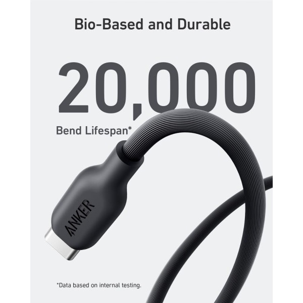 Type C to Type C Cable Bio Based Lading Cable USB C to USB C
