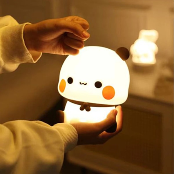 Søt Tegneserie Nattlys Dyr Soverom Dekorativt Stue Rom Dukker Led Natt Lys Lampe