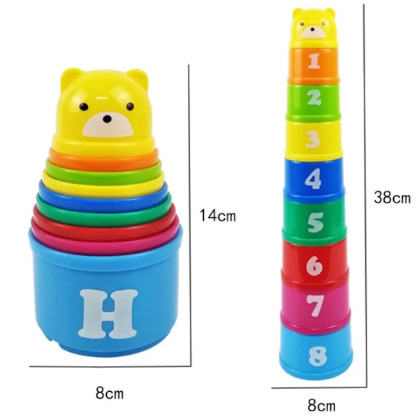 Kid Brain Response Slag Fold Cup Hand Speed Konkurrence Fold Cup Child Stack Spil Tidlig Uddannelse Pusle Bræt Spil Legetøj