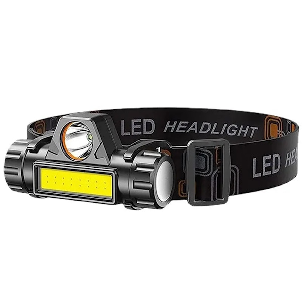 Uppladdningsbar COB LED USB Spannlampa Stark Magnetisk Kraftfull Strålkastare Super Ljus Vattentät Huvud Ficklampa För Utomhus Fiske