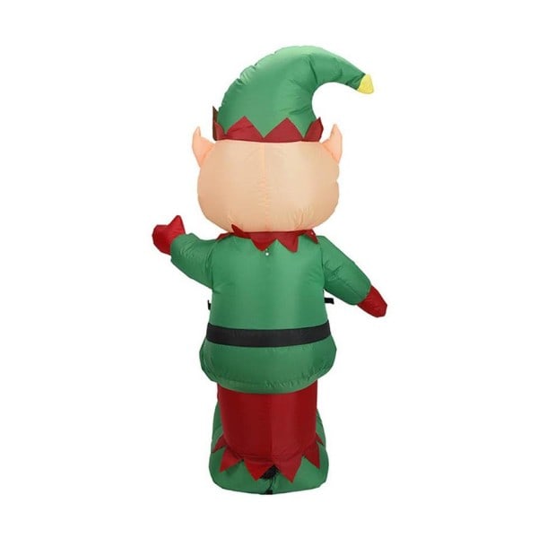 Oplyst jul Iatable Elf Jule Elver Iatable Gård Dekor Julemand Hjælper Nisser Figur Karakter