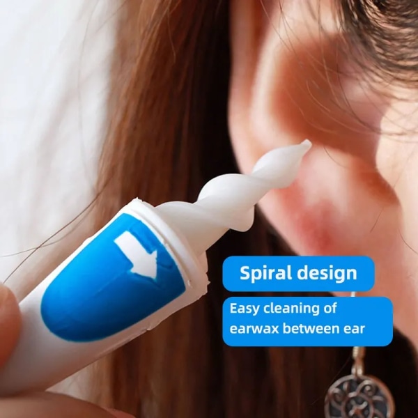 16 Ear Cleaning Set Ear Scoop Cleaning Ear Wax Silicone Soft Spiral Beauty Care Gadget