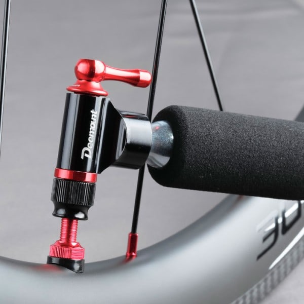Cykel CO2 Inflator Pumpe For 3/8-24 Gevind Patron Passer
