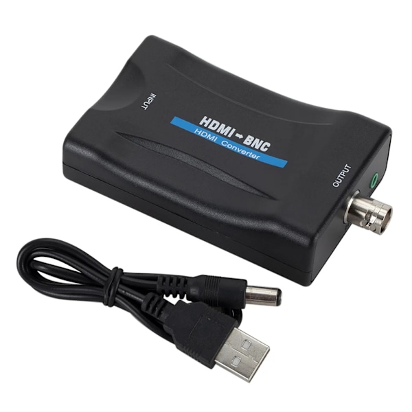 HDMI-kompatibel till BNC adapter 1080P komposit video signal omvandlare