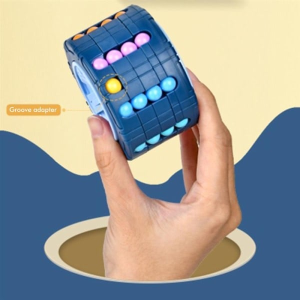 3D Sylinteri Kuutio Lelu Magical Bean Gyro Kierrä Slide Puzzle Pelit Live Stressiä lapsille