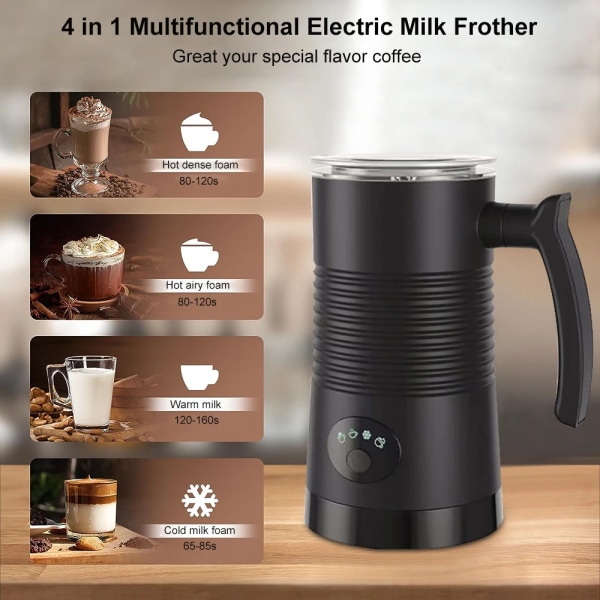 Elektrisk Melk skummer melk skum maskin for kaffe cappuccino latte 4 i 1 varm og kald skum automat automat melk skummer