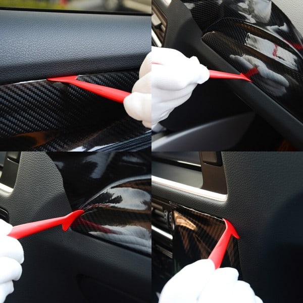 Hiili kuitu vinyyli kalvo tarra auto kääre työkalu automaatti ikkuna sävytys magneetti vetolasta partaveitsi kaavin