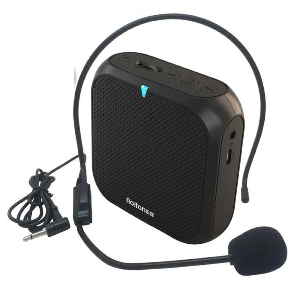 Bærbar stemme forsterker megafon forsterker med kablet mikrofon høyttaler  bd3b | Fyndiq