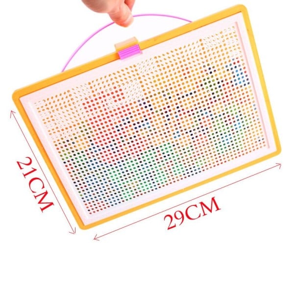 Lådpackad Säd Svamp Spik Pärlor Intelligent 3D Pussel Spel Jigsåg Bräde