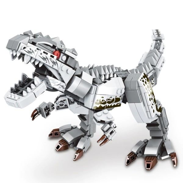 Jurassic Indominus Rex Dinosaur World Model Building Blocks City Triceratops Velociraptor