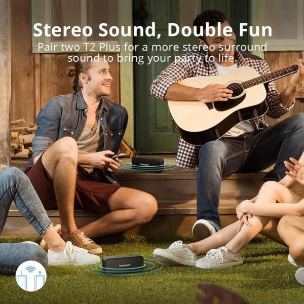 T2 Plus kaiutin Bluetooth kaiutin ulkokäyttöinen kannettava kaiutin vedenpitävällä