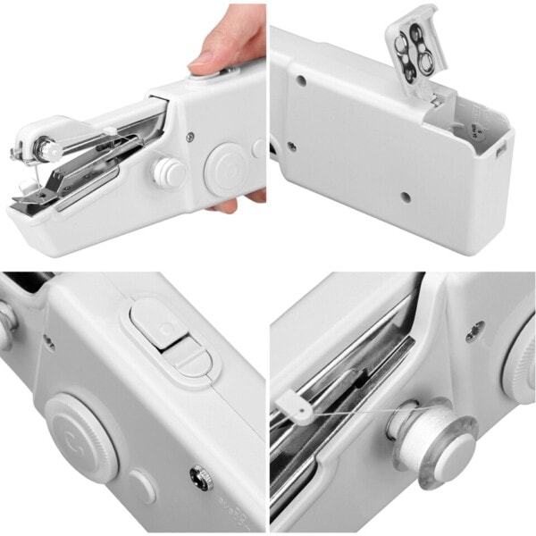 Bärbar mini hand sömnad maskin snabb behändig söm sy handarbete