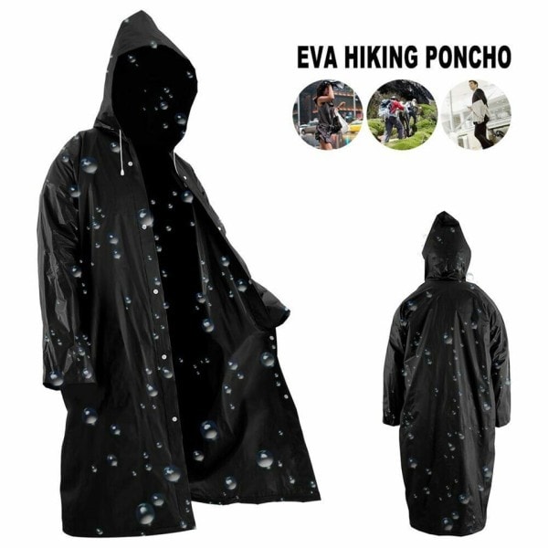 Korkea laatu 145*68CM EVA Unisex sadetakki paksutettu vedenpitävä sadetakki naiset miehet