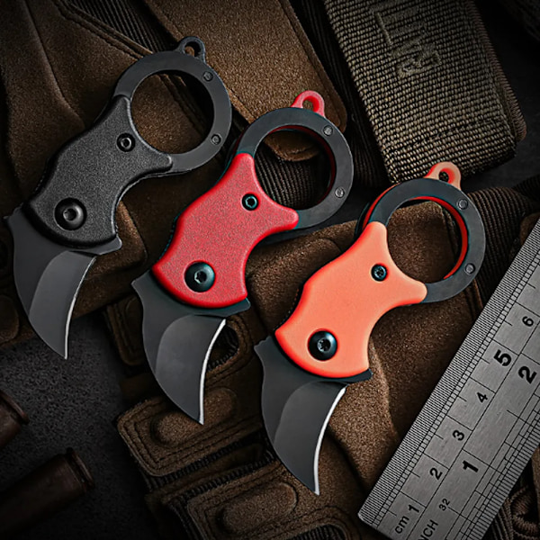 Mini  nøkkelring lomme kniv rustfritt stål camping liten mini bærbar kniv skreller