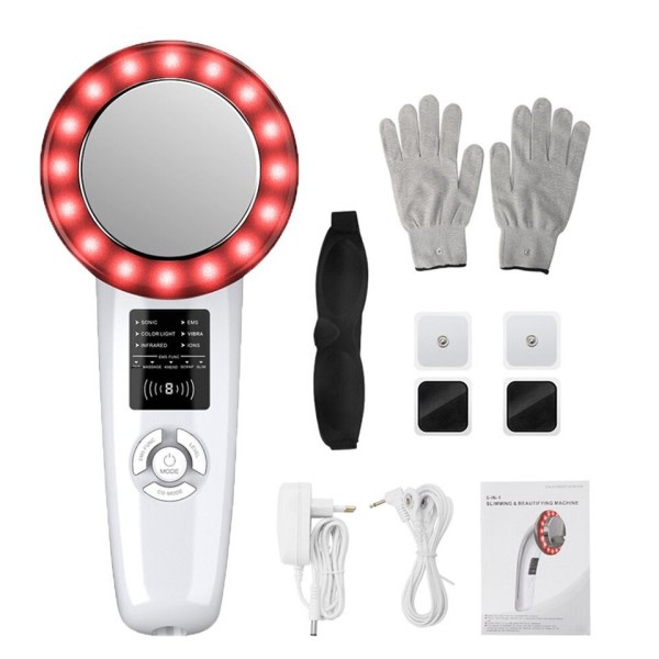 Ultralyd Kavitation EMS Slankemaskine 6 In1 Galvanisk Ultralyd Kropsmassager