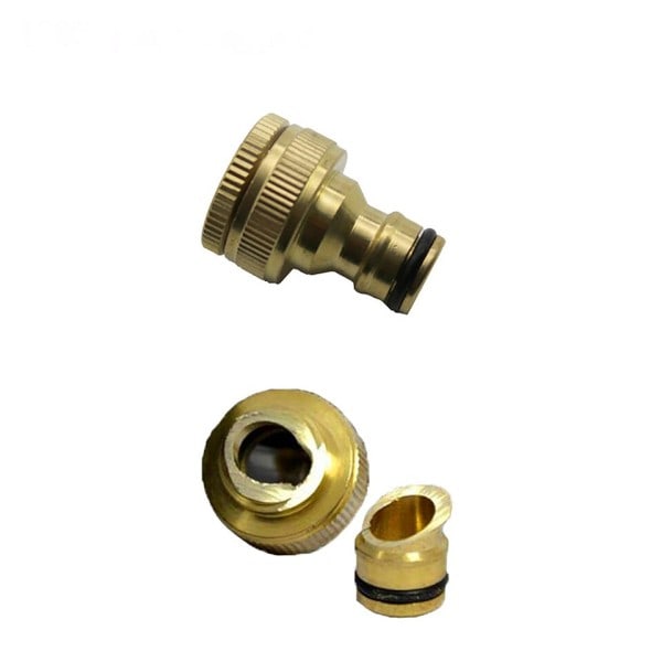Messing Armatur Standard Adapter Vaske Maskin Vand Pistool Quick Connect Fittings Gevind Nippel led