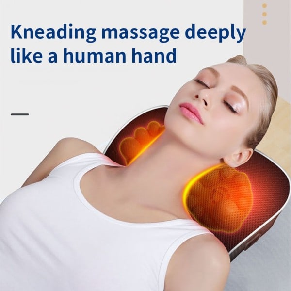Elektrisk Shiatsu Hode Nakke cervikal Traksjon Kropp Massager Bil Rygg Pute