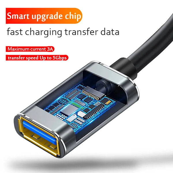 USB 3.0 / 2.0  Forlænger kabel Han til hun forlænger kabel