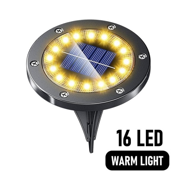 16 LED Aurinko Nurmikon Valot Maa Ulkona vedenpitävä Aurinko Puutarha Sisustus lamput