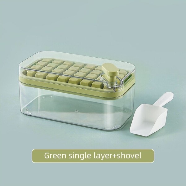 Ice Cube Moulds One Knap Tryk Gather IceMaker Creative Fest Bar Firkant Container Kold Drik Set