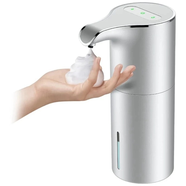 Mini saippua annostelija automaattinen kosketusvapaa USB ladattava sähkö vaahto saippua annostelija säädettävä vedenpitävä 450 ml