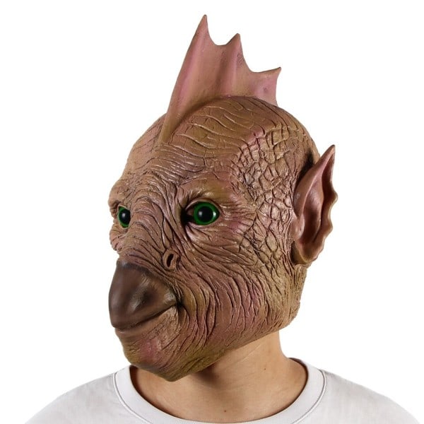 Ruskea kala mies eläin naamio pelottava hirviö Halloween Cosplay Fancy mekko juhla asu