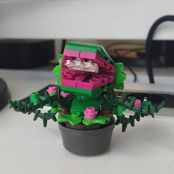 MOC Mini Mand Spiser Planter Chomper Blomster Bygge Klodse Sæt Kæledyr Larve Klods Legetøj