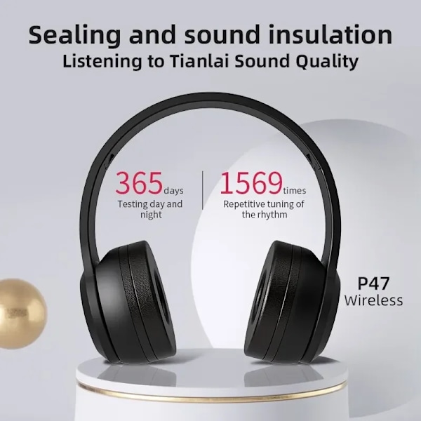 Stereo P47 Headset 5.0 Bluetooth Headset Folding Series