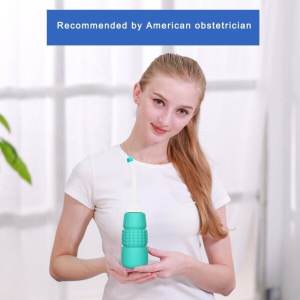 350ml Bärbar Hand Press Bidet Rengöring Utomhus Flaska Personlig Hygien Rengöring Gadget Sköljning