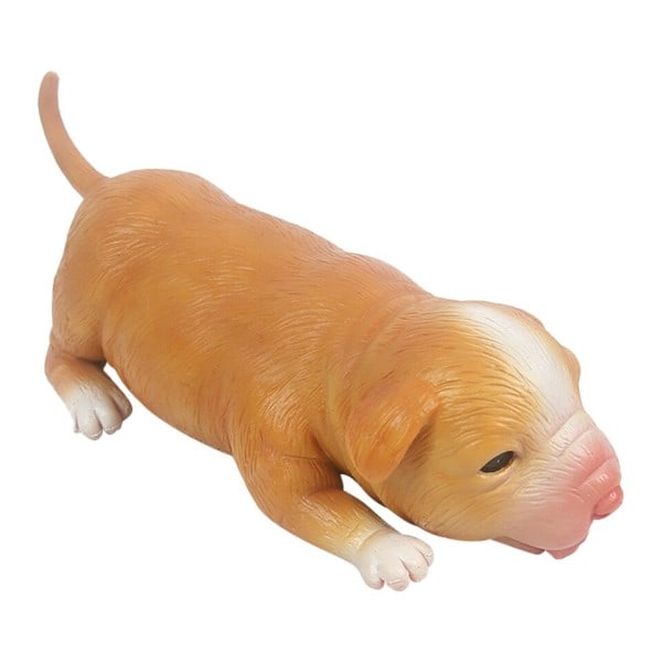 Full Silicon Reborn Hund Dukke med Øye Mykt Silikon Realistisk Samlerobjekt Kunst Leker