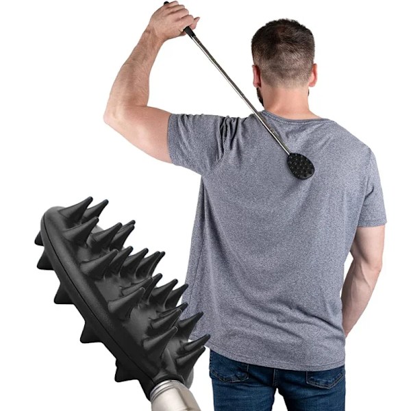 3 bitar Back Scratcher Teleskopisk Scratching Back Scratcher Massager Kit Scraper
