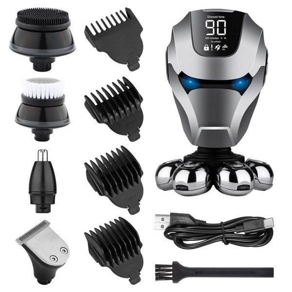 Syv blade elektrisk barbermaskine ny flydende barberkniv multi funktion barbermaskine