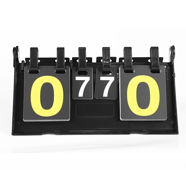 6 Siffer Flip Scoreboard Tabletop Post Flipper Football Flip Score Keeper Triangular Base