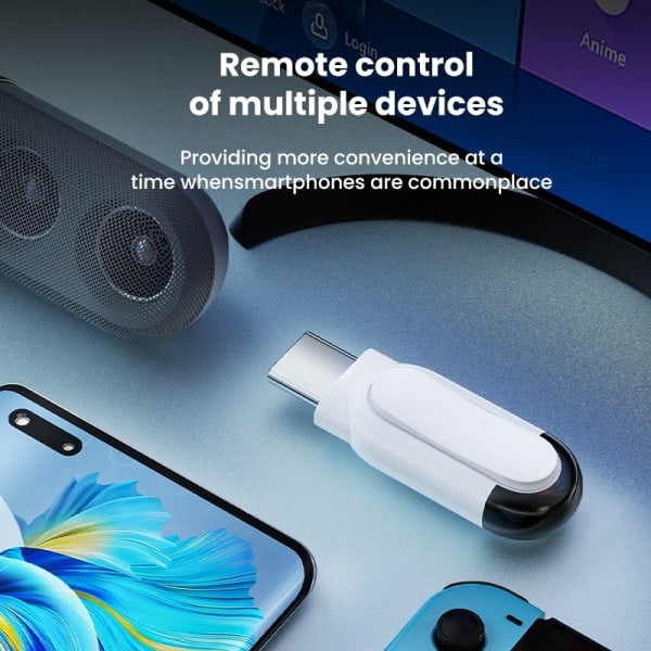 Smarttelefon Fjernkontroll Kontroll Type C Micro USB Universal Smart Infrarød App Kontroll Trådløs Mini Adapter
