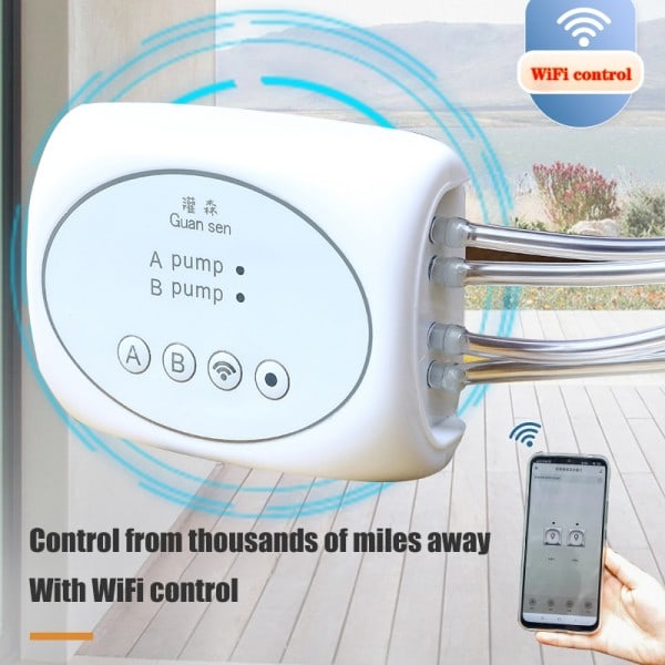 WiFi Smart Garden Irrigation Controller Plant Automatic Drypp Irrigation System Kit Mobil Phone Control Vanning Timer Device