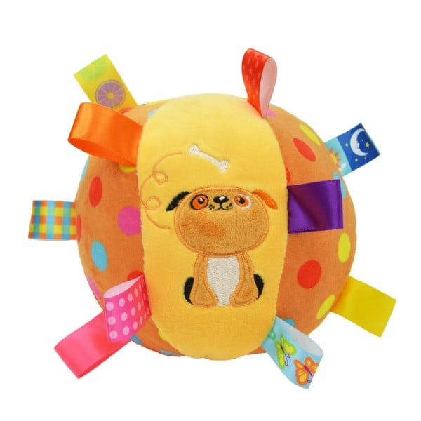 Mjuk tyg Skallra Ball Baby Toy För 0-36 Månader Stuffad Baby Play Ball Pedagogisk Sensorisk leksak