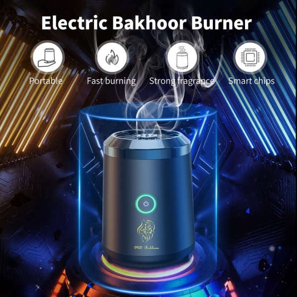 Bärbar mini Rökelse Brännare Bakhoor Uppladdningsbar USB Aroma Diffusor Elektrisk Arabisk Rökelse hållare