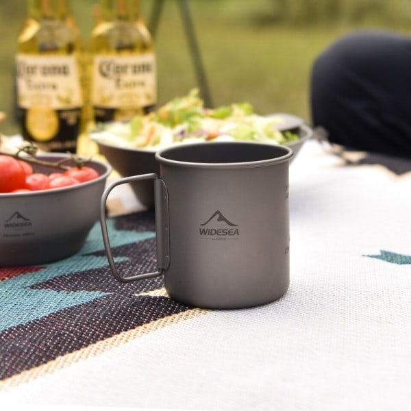 Camping Mugg Titanium Kopp Turist Servis