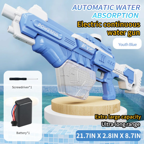 Elektrisk vatten pistol leksaker burst barn's högtryck stark laddning energi vatten automat vatten spray barn's leksak vapen