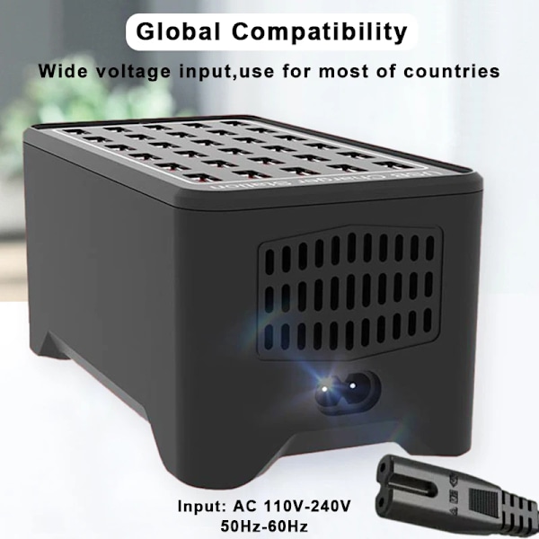 USB Laddare 30 Portar HUB