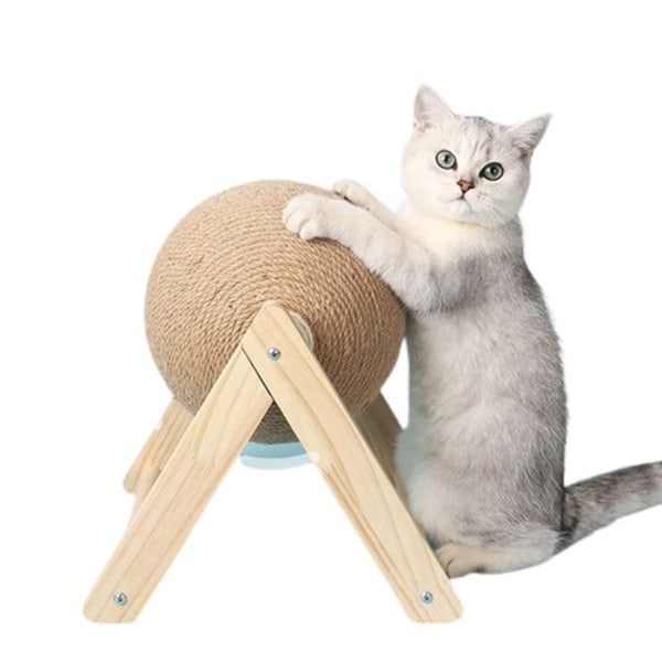 Katt skraper ball leke kattunge sisal tau ball brett sliping poter leker
