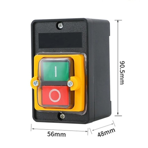 Vattentät Push Knapp Switch ON/OFF Switch Mekanisk Utrustning Kontrollör