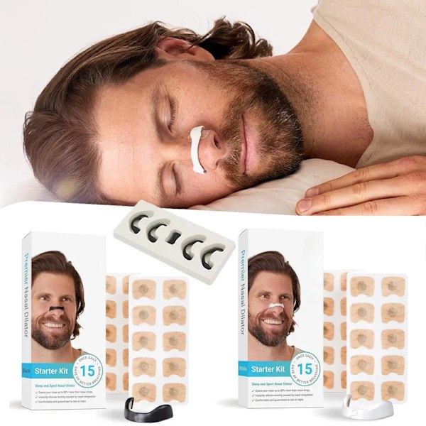 Sport Nasal Dilator Sömn Nasal Andning Dilatorer Starter Kit